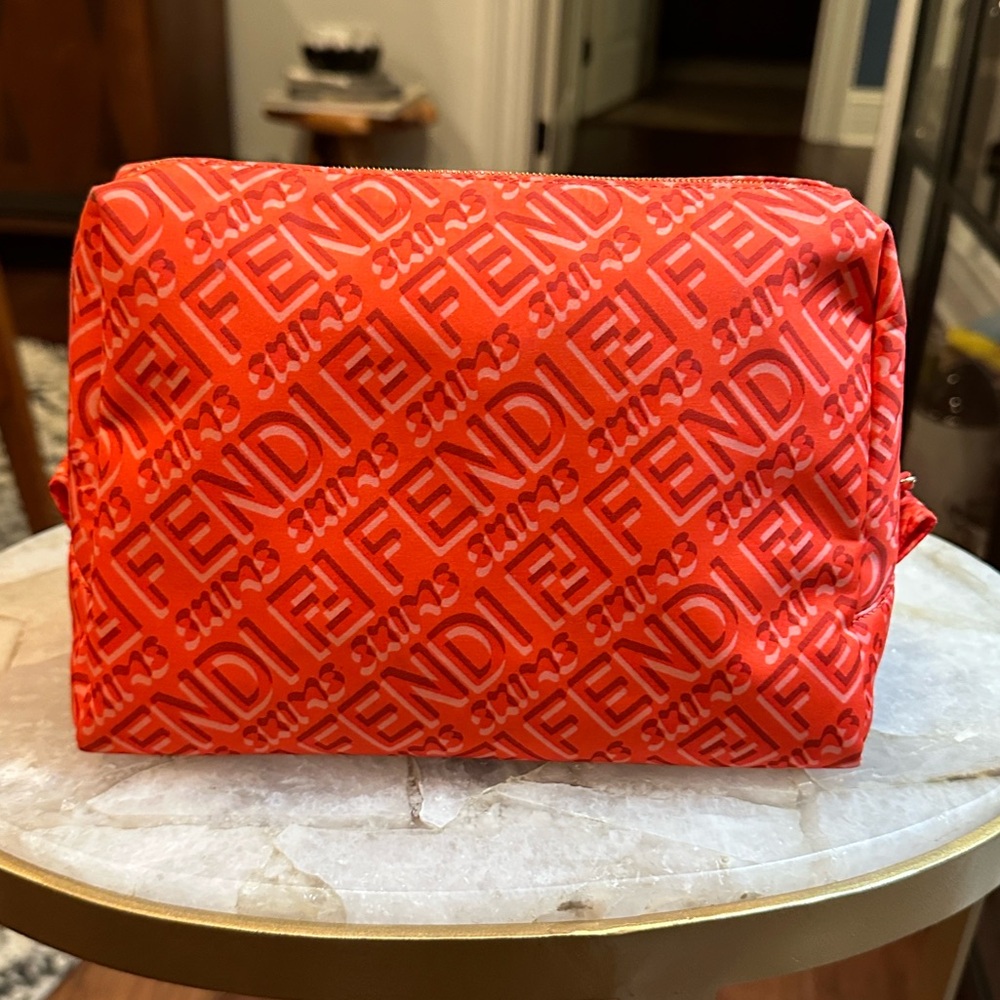FENDI x SKIMS Red Logo Cosmetic Pouch – Collector Collab 💋